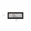 Home Where Our Story Begins Black Framed Print Wall Art