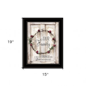 Our Family 2 Black Framed Print Wall Art