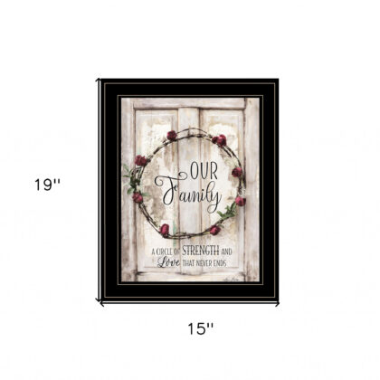 Our Family 2 Black Framed Print Wall Art