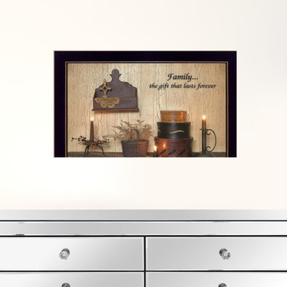 Forever Family 1 Black Framed Print Wall Art