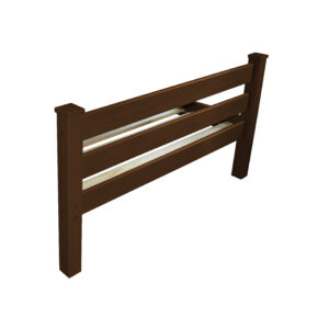 Brown Solid Wood Queen Bed Frame