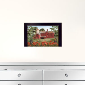 Summer Days 3 Black Framed Print Wall Art