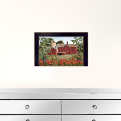 Summer Days 3 Black Framed Print Wall Art
