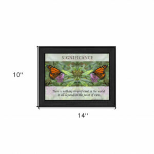 Significance 1 Black Framed Print Wall Art