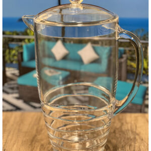 2.5 Quart Clear Swirl Acrylic Pitcher