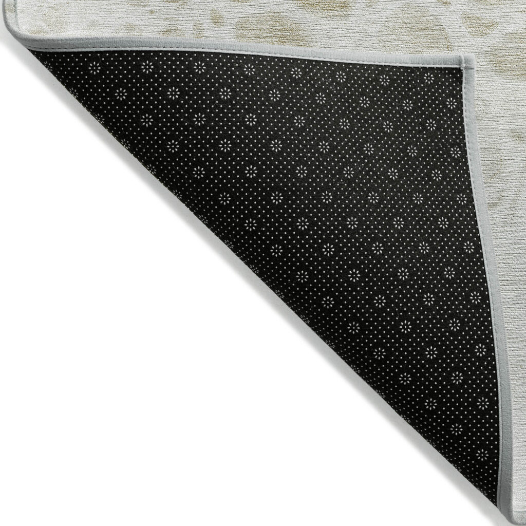 3' X 5' Taupe Beige And Ivory Nautical Washable Indoor Outdoor Area Rug