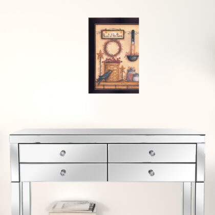 Heart Of The Home 5 Black Framed Print Wall Art
