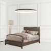 Gray Distressed Wood King Bed Frame