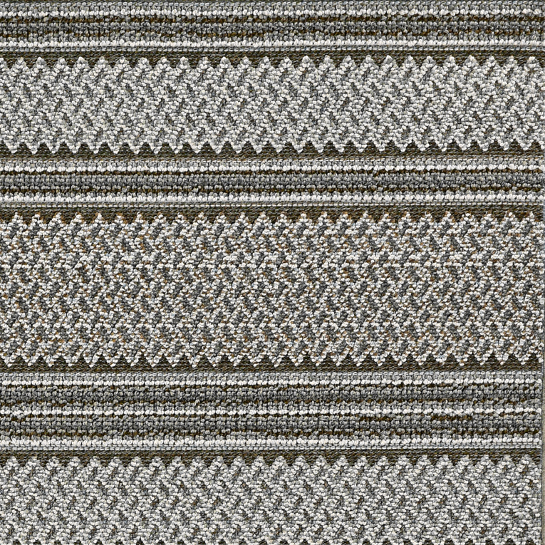 4' X 6' Grey Geometric Lines Area Rug