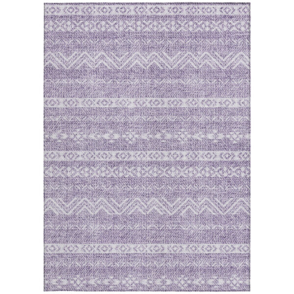10' X 14' Purple And Lavender Southwestern Washable Indoor Outdoor Area Rug