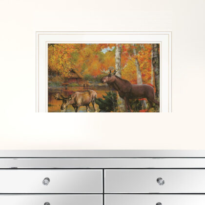 Peaceful Retreat 2 White Framed Print Wall Art