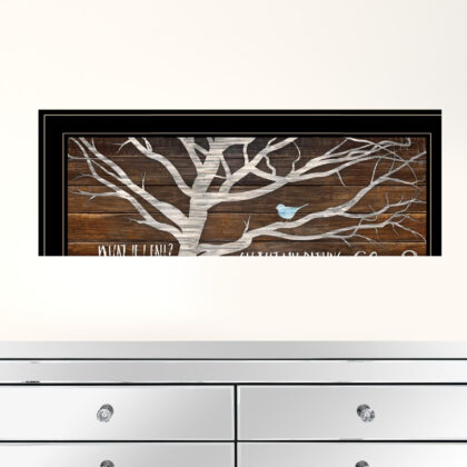 What If You Fly 2 Black Framed Print Wall Art
