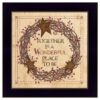 Together Is A Wonderful Place To Be Black Framed Print Wall Art