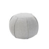 18" Gray 100% Cotton Ottoman