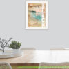 Beach Memories 1 White Framed Print Wall Art