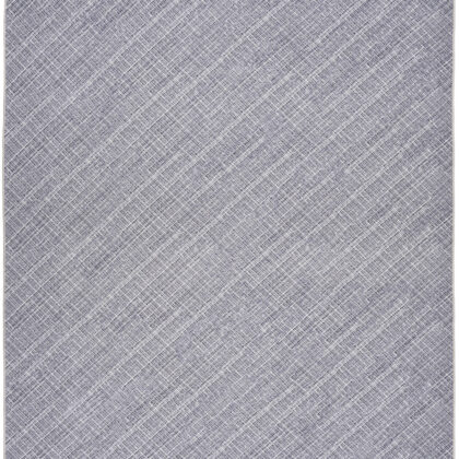 5' x 7' Gray and Ivory Abstract Power Loom Washable Non Skid Area Rug