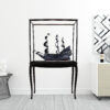 69" Black Black Pearl Pirate Floor Display Boat Hand Painted Decorative Boat