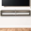 59" Beige Floating Mount TV Stand