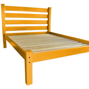 Yellow Solid Wood Full Bed Frame