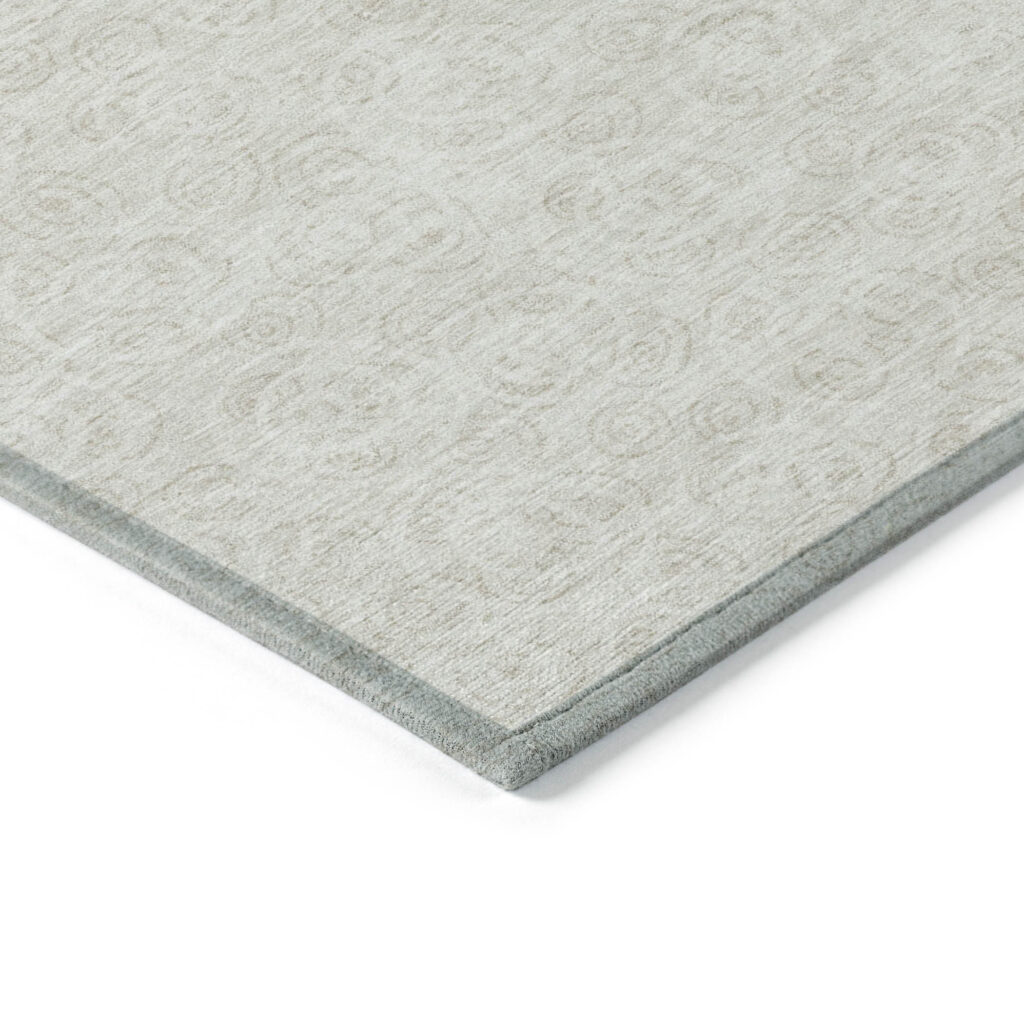 8' X 10' Ivory And Beige Geometric Washable Indoor Outdoor Area Rug