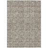 3' X 5' Brown Taupe And Ivory Geometric Washable Indoor Outdoor Area Rug
