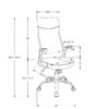 Black Fabric Seat Swivel Adjustable Task Chair Fabric Back Plastic Frame