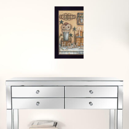 Family 9 Black Framed Print Wall Art