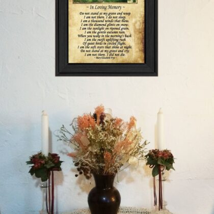 In Loving Memory 1 Black Framed Print Wall Art