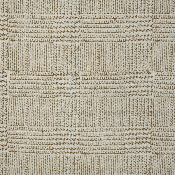2' x 3' Blue and Brown Geometric Flatweave Handmade Distressed Area Rug with Fringe