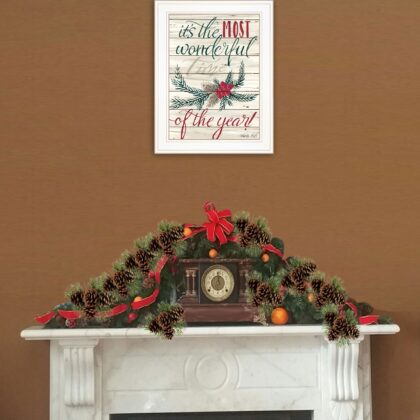 The Most Wonderful Time 1 White Framed Print Wall Art