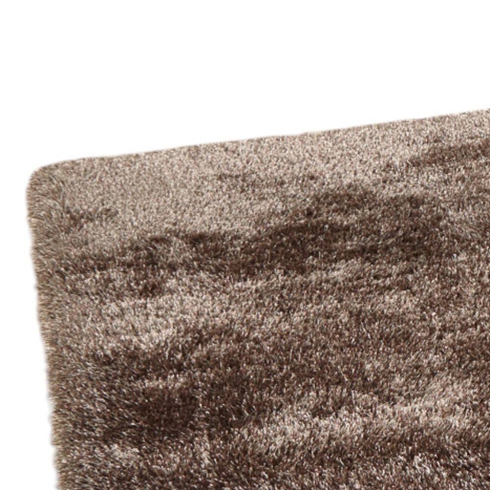 5' x 7' Charcoal Shag Hand Tufted Area Rug