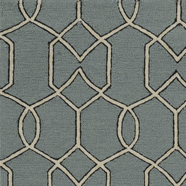 5' X 7' Spa Geometric Trellis Uv Treated Indoor Area Rug