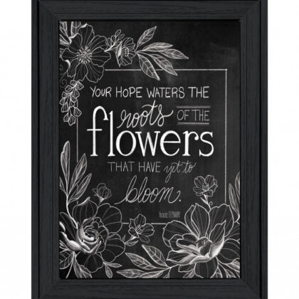 Yet To Bloom 4 Black Framed Print Wall Art
