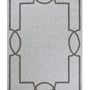 5' X 7' Ivory Indoor Outdoor Area Rug