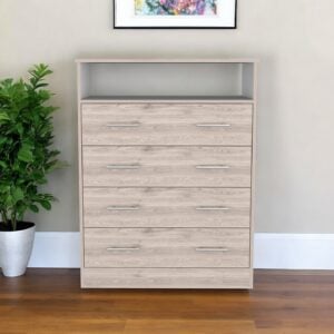 33" Oak Four Drawer Dresser