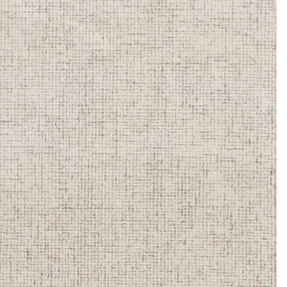 5' x 7' Beige and Brown Wool Abstract Hand Tufted Area Rug