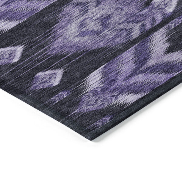 9' X 12' Purple Lavender And Plum Southwestern Washable Indoor Outdoor Area Rug