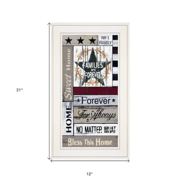 Families Are Forever 2 White Framed Print Wall Art