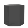 9" Grey Hexagon End Table