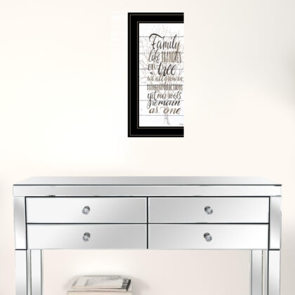 Family 5 Black Framed Print Wall Art