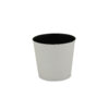 9" White Recycled Plastic Indoor Outdoor Round Pot Planter