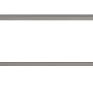 44" Silver Iron Bench