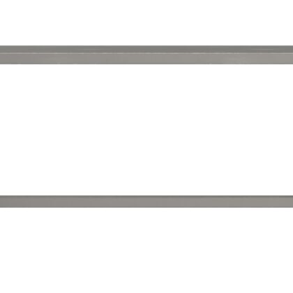 44" Silver Iron Bench