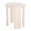 24" Natural Solid Wood Oval End Table