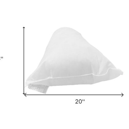 14" X 20" White Polyester Blown Seam Pillow Insert
