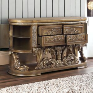 72" Brown Four Drawer Dresser