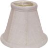 5" White Premium Set of 6 Chandelier Linen Lampshades