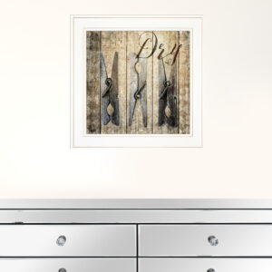 Dry 1 White Framed Print Wall Art