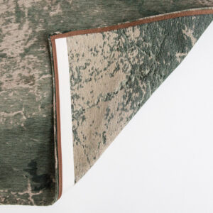 7' x 9' Beige and Green Abstract Non Skid Area Rug