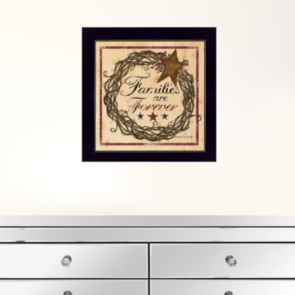 Families Are Forever 1 Black Framed Print Wall Art